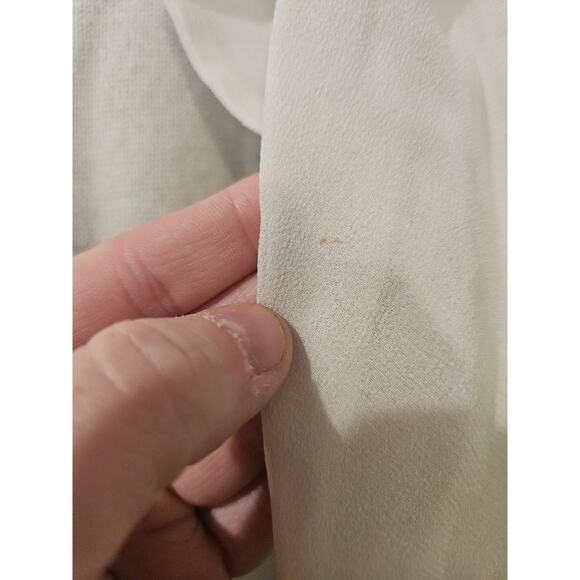 Vintage Linda Allard Ellen Tracy Cashmere Sweater Large Mint Green Silk Tie - Picture 6 of 7